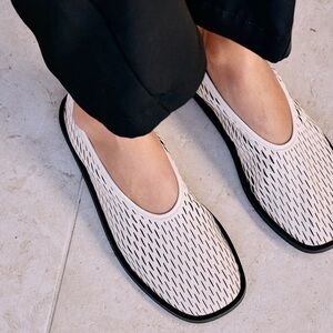 Matisse Black and White Flats